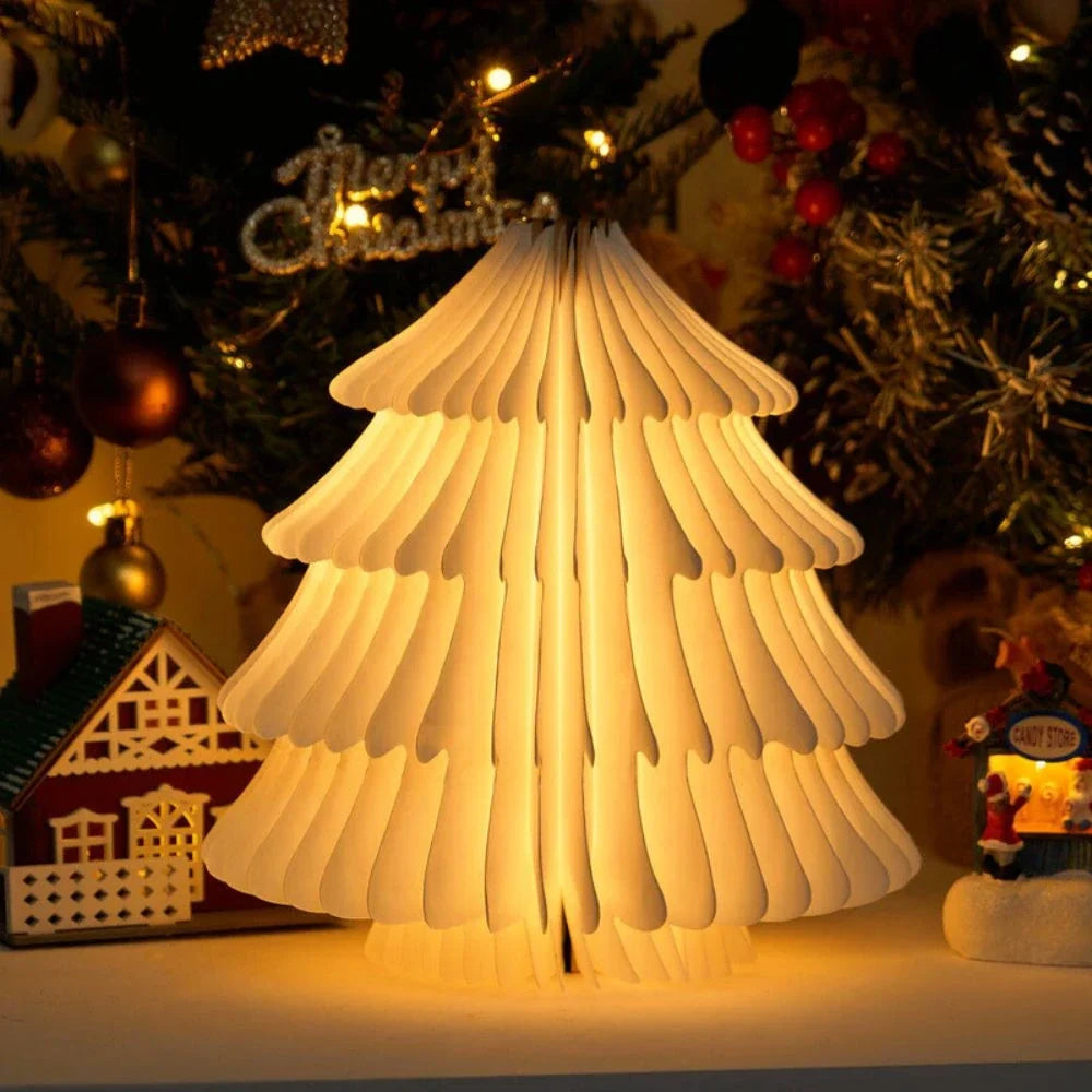 Book Lamp, Folding Wooden Book Light, Rechargeable LED, Walnut or Maple