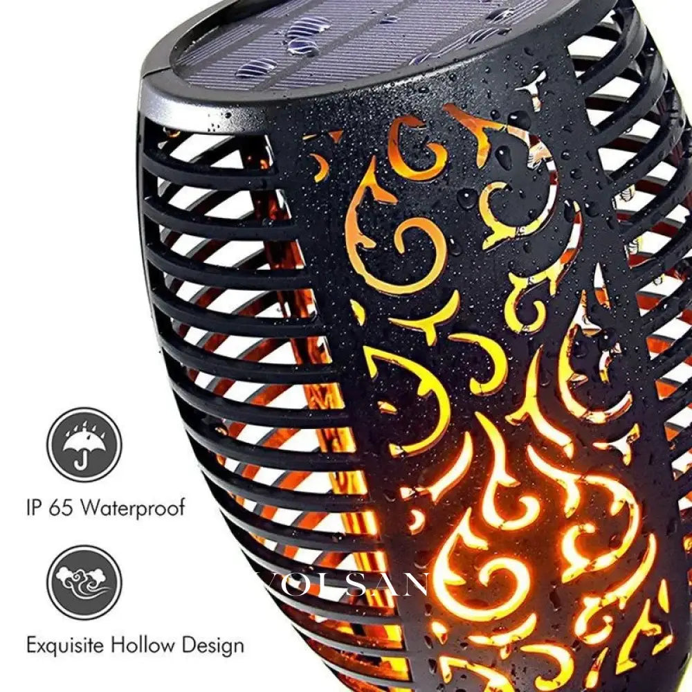 12LED Solar Flame Light Outdoor,Waterproof 12LEDs Torches Landscape Lamp for Outdoor Courtyard Garden Yard,Halloween