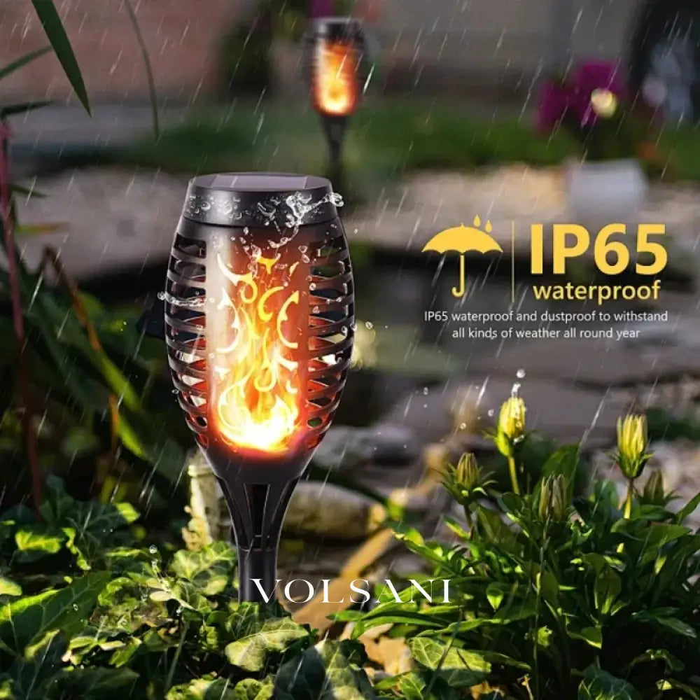 12LED Solar Flame Light Outdoor,Waterproof 12LEDs Torches Landscape Lamp for Outdoor Courtyard Garden Yard,Halloween