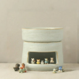 Ceramic Oil Diffuser, Tealight Essential Oil Burner & Wax Warmer, 11 Colors