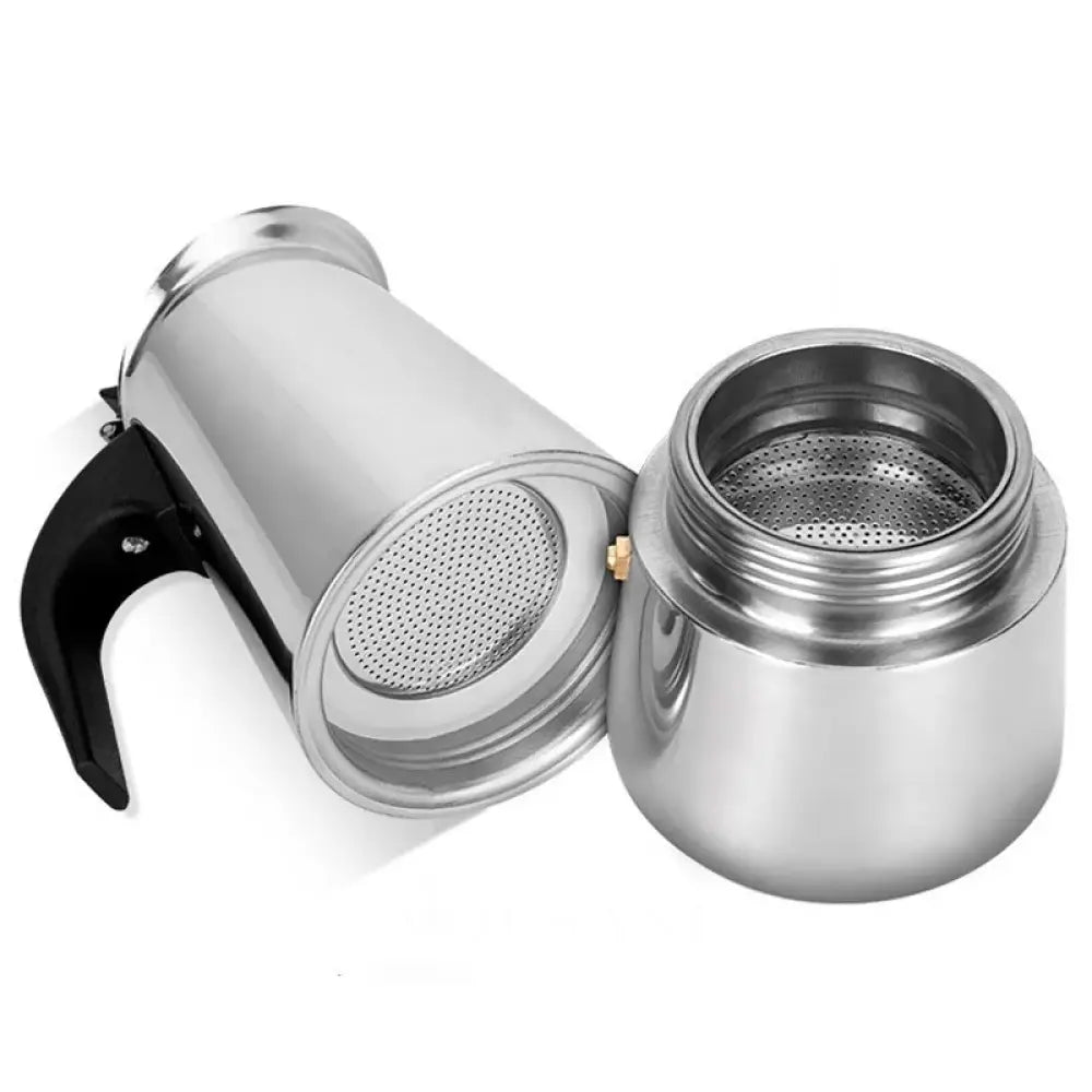 2/4/6/9/12 Cups Coffee Pot Mocha Espresso Latte Stovetop Filter Stainless Steel for Kitchen Moka Coffee Maker Coffee