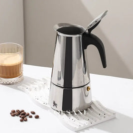 2/4/6/9/12 Cups Coffee Pot Mocha Espresso Latte Stovetop Filter Stainless Steel for Kitchen Moka Coffee Maker Coffee
