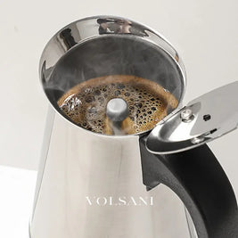 2/4/6/9/12 Cups Coffee Pot Mocha Espresso Latte Stovetop Filter Stainless Steel for Kitchen Moka Coffee Maker Coffee