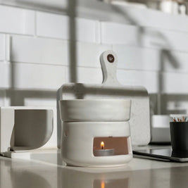 Ceramic Oil Diffuser, Tealight Essential Oil Burner & Wax Warmer, 11 Colors