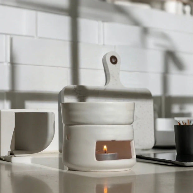 Ceramic Oil Diffuser, Tealight Essential Oil Burner & Wax Warmer, 11 Colors