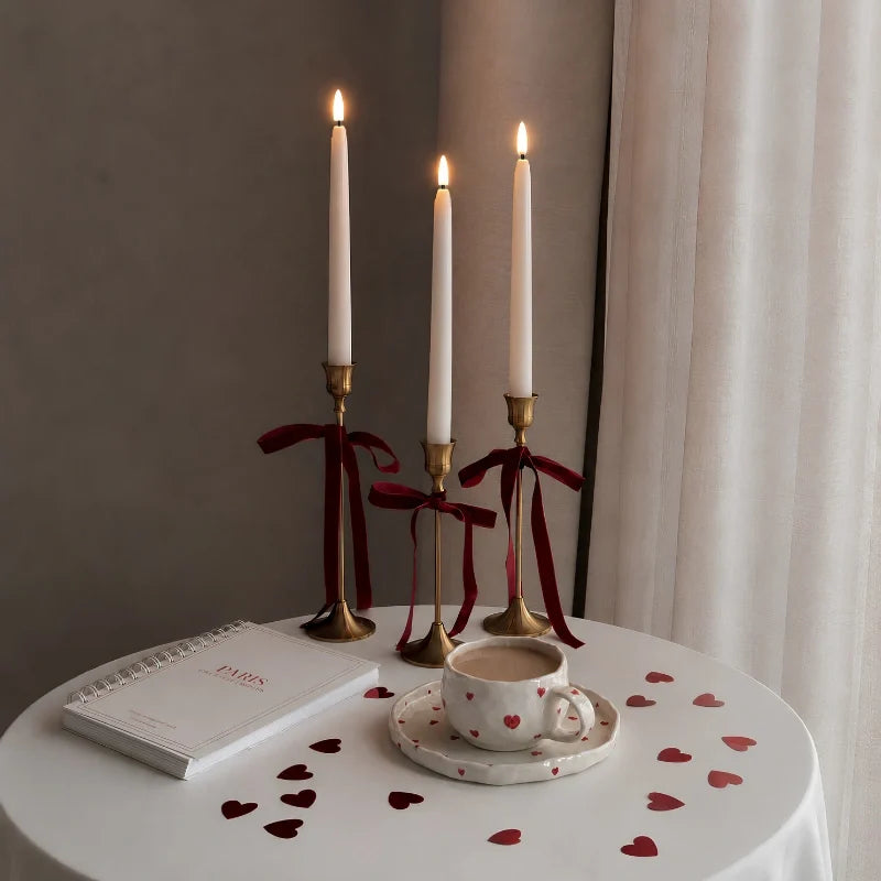 Flameless Taper Candles with Remote, LED Chandelier Candlesticks, 11in