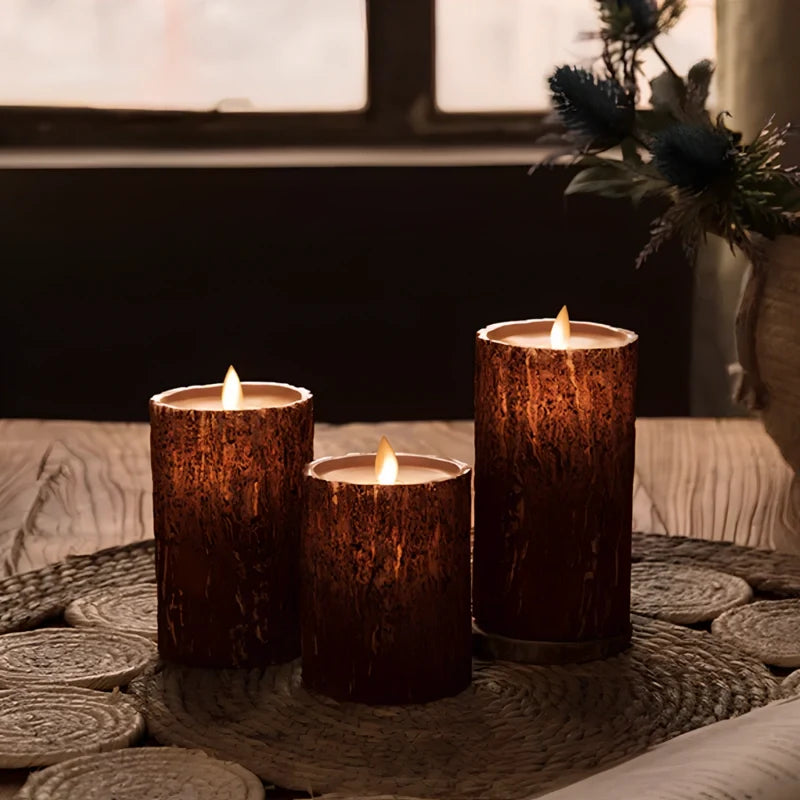 Flameless Candles, Battery Operated LED Pillar Candles, Flicker, 7 Styles