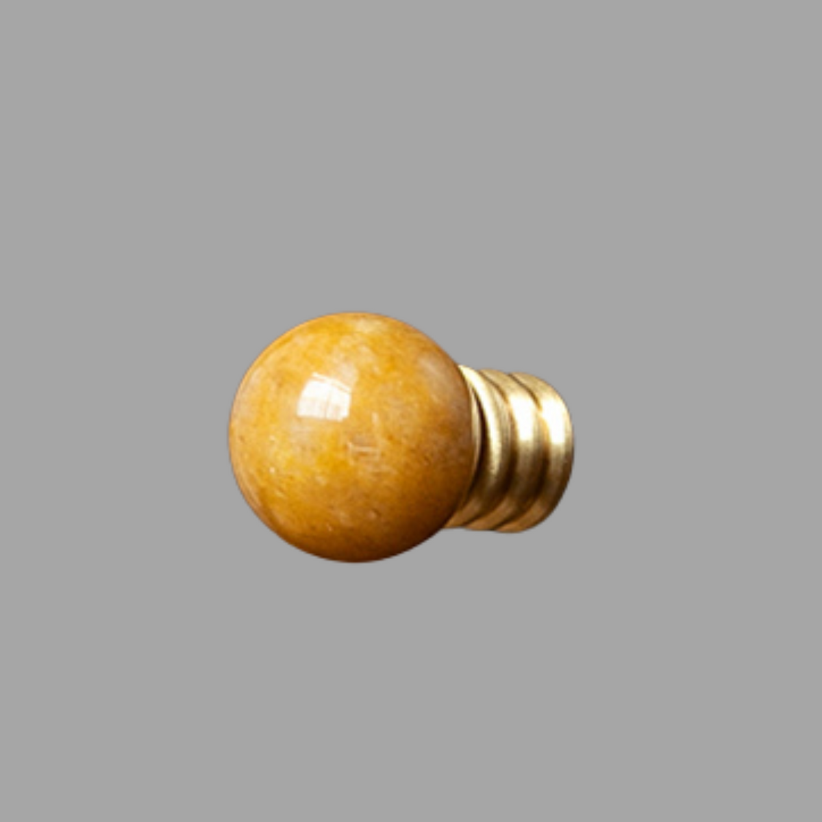 Crystal & Jade Cabinet Knobs on Brass, Decorative Kitchen & Dresser Hardware, 7 Colors, Set of 2, 1.1-1.7in