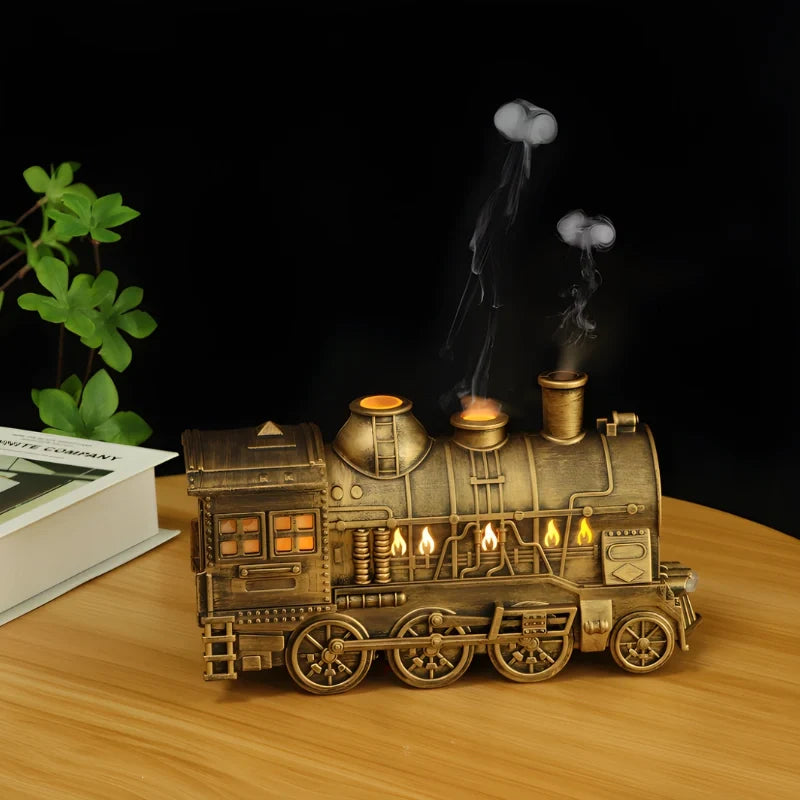 Train Humidifier, Steam Locomotive Essential Oil Diffuser, 300ml, 2 Colors