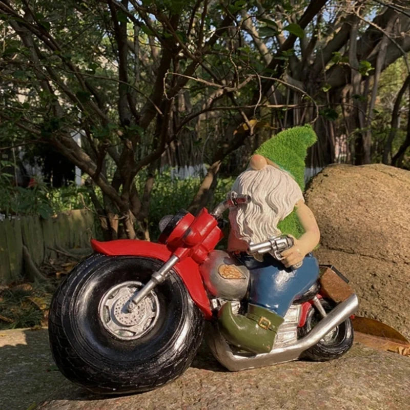 Solar Garden Gnomes, Light Up Resin Gnome Statues, Dusk Sensor, 6 Styles