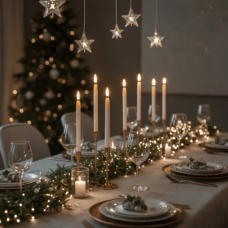 Flameless Taper Candles with Remote, LED Chandelier Candlesticks, 11in