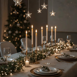 Flameless Taper Candles with Remote, LED Chandelier Candlesticks, 11in