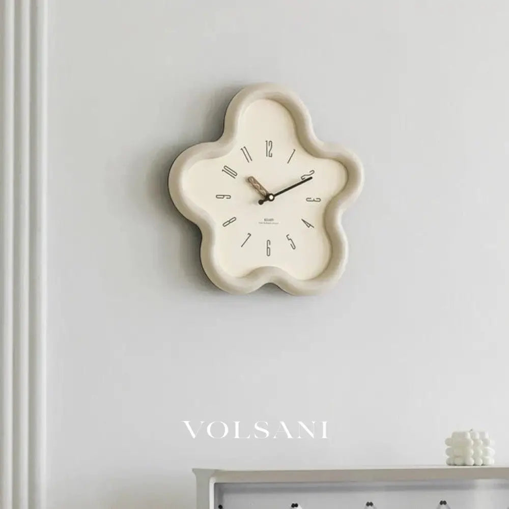 3D Flower Wall Clock with Layered Petals Decorative Living Room & Bedroom Clock Silent Sweep with Pendulum 3 Colors