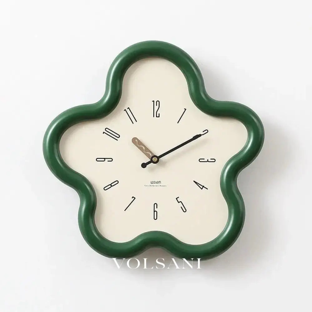 3D Flower Wall Clock with Layered Petals Decorative Living Room & Bedroom Clock Silent Sweep with Pendulum 3 Colors