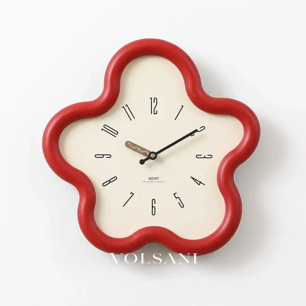 3D Flower Wall Clock with Layered Petals Decorative Living Room & Bedroom Clock Silent Sweep with Pendulum 3 Colors