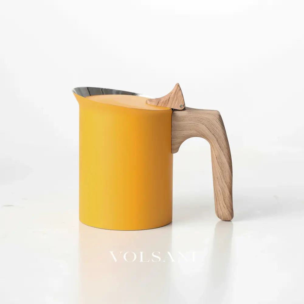 4/6 Stainless Steel Moka Pot Matte Yellow Nordic Style. Home/Office/Outdoor Use. Works on Induction & Gas