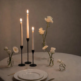 Flameless Taper Candles with Remote, LED Chandelier Candlesticks, 11in