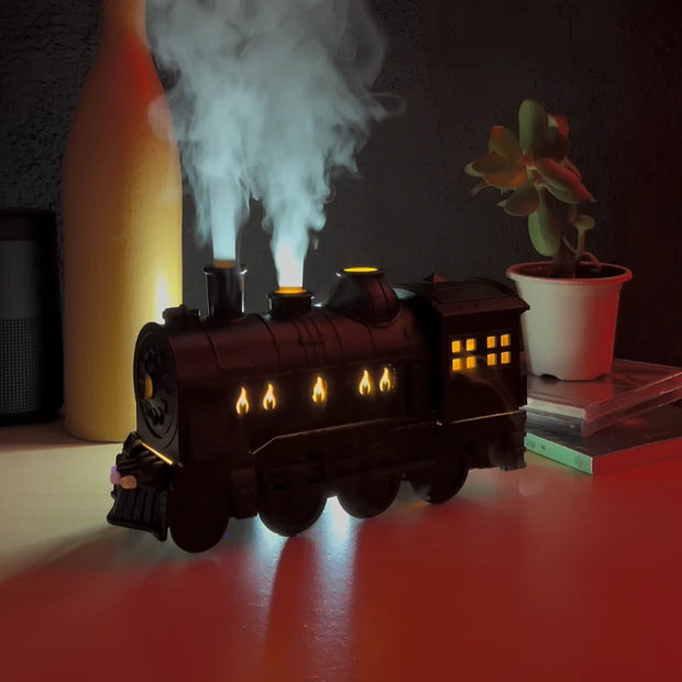 Train Humidifier, Steam Locomotive Essential Oil Diffuser, 300ml, 2 Colors