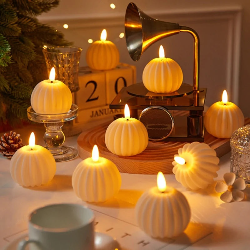 Flameless Candles, Battery Operated LED Pillar Candles, Flicker, 7 Styles