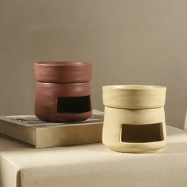 Ceramic Oil Diffuser, Tealight Essential Oil Burner & Wax Warmer, 11 Colors