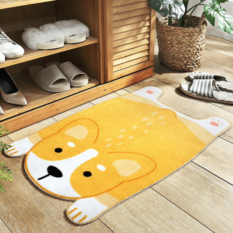 Animal Motif Floor Mat, Soft Non Slip Kitchen, Hallway & Bathroom Mat, Machine Washable, 2 Designs