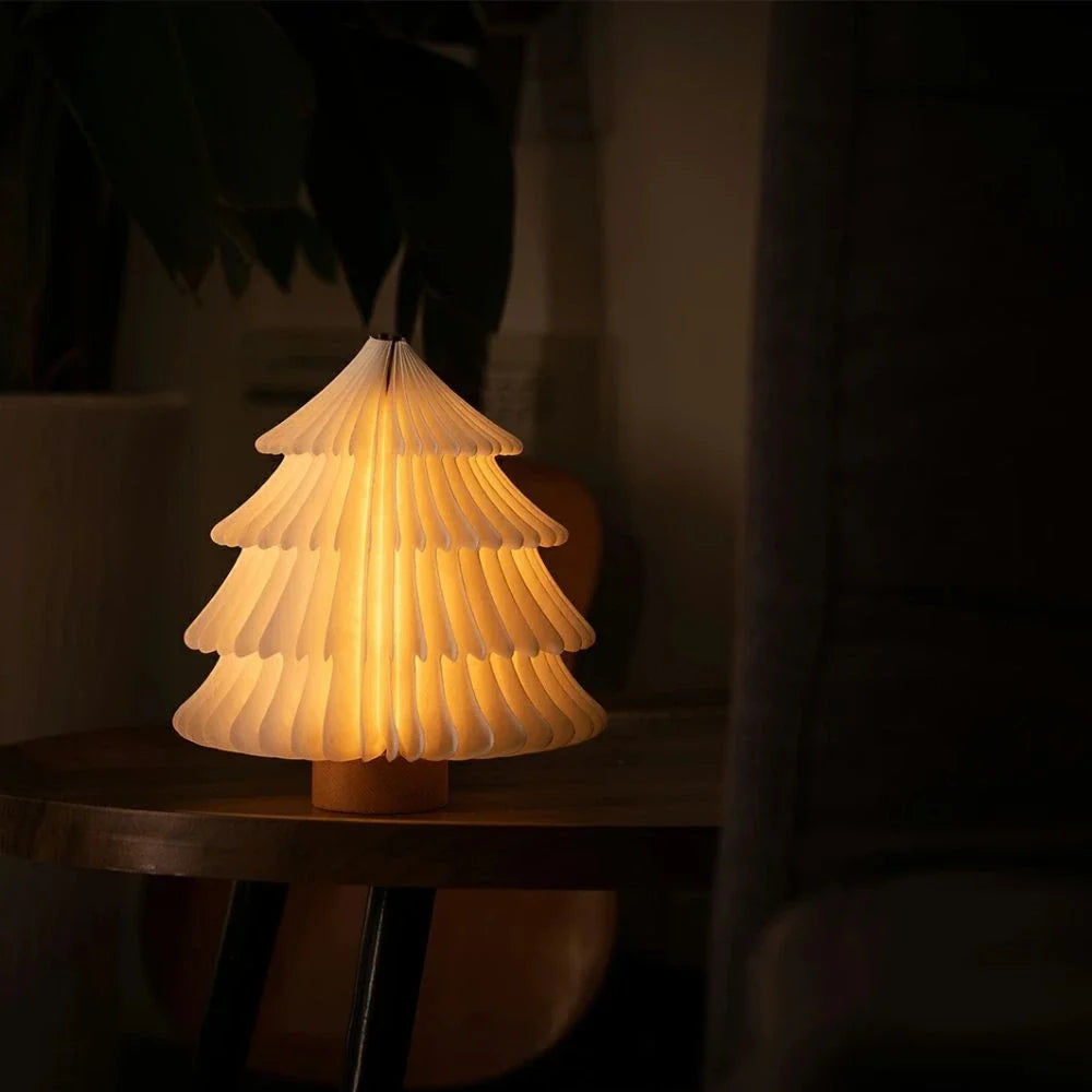 Book Lamp, Folding Wooden Book Light, Rechargeable LED, Walnut or Maple