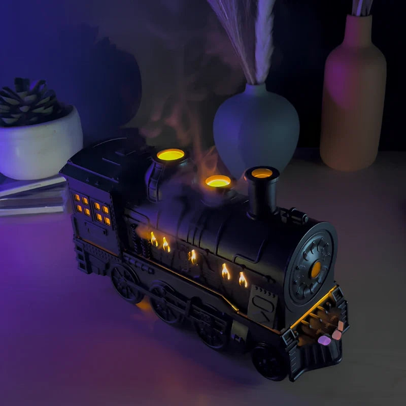 Train Humidifier, Steam Locomotive Essential Oil Diffuser, 300ml, 2 Colors