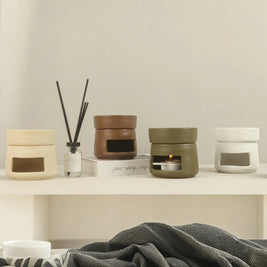 Ceramic Oil Diffuser, Tealight Essential Oil Burner & Wax Warmer, 11 Colors