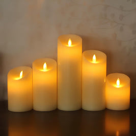Flameless Candles, Battery Operated LED Pillar Candles, Flicker, 7 Styles