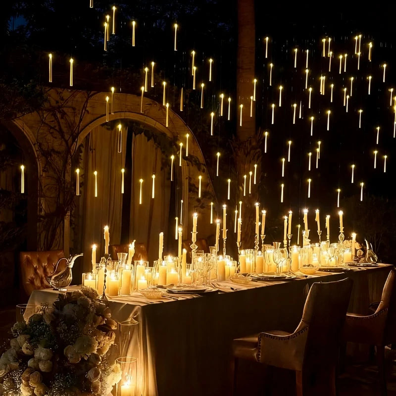 Floating Candles with Wand Remote, Flameless LED Hanging Candles, 10+ Pack