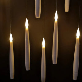 Floating Candles with Wand Remote, Flameless LED Hanging Candles, 10+ Pack