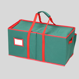 Ornament Storage Box with Dividers & Window, Holds 64 or 128 Ornaments