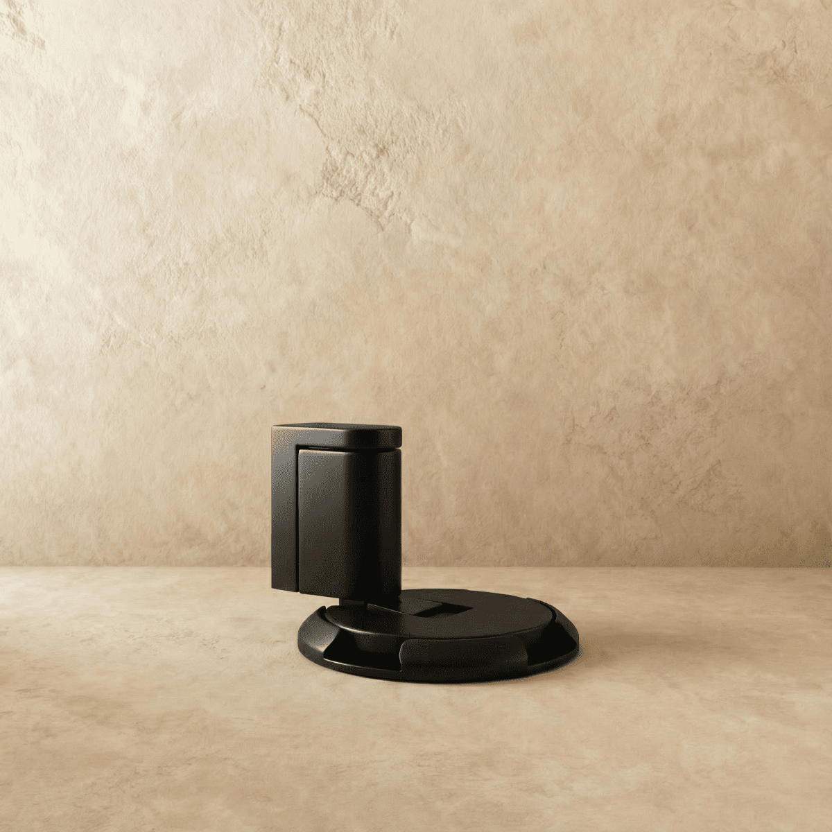 Flip Down Floor Door Holder, Kick Down Door Stop for Carpet & Hard Floors, Adjustable Height, 4 Finishes, 2.3in Base