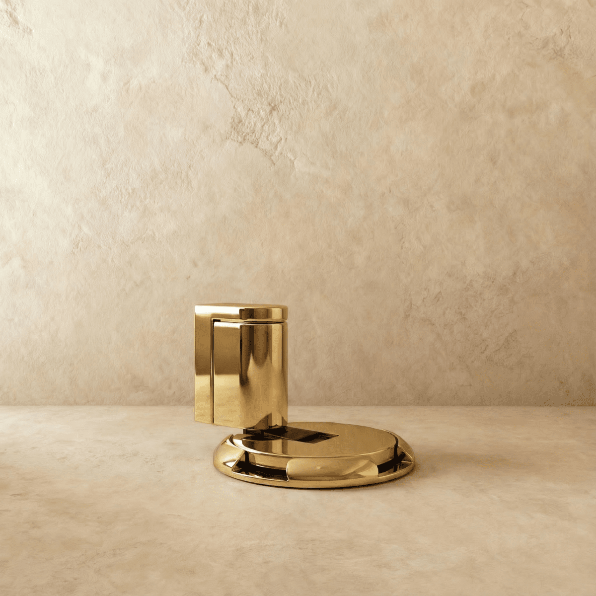Flip Down Floor Door Holder, Kick Down Door Stop for Carpet & Hard Floors, Adjustable Height, 4 Finishes, 2.3in Base