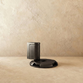 Flip Down Floor Door Holder, Kick Down Door Stop for Carpet & Hard Floors, Adjustable Height, 4 Finishes, 2.3in Base