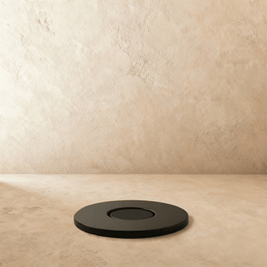 Hidden Magnetic Door Stop in Brass, Modern Flush Floor Mounted Door Holder, Concealed Magnet, 4 Finishes, 3.1in