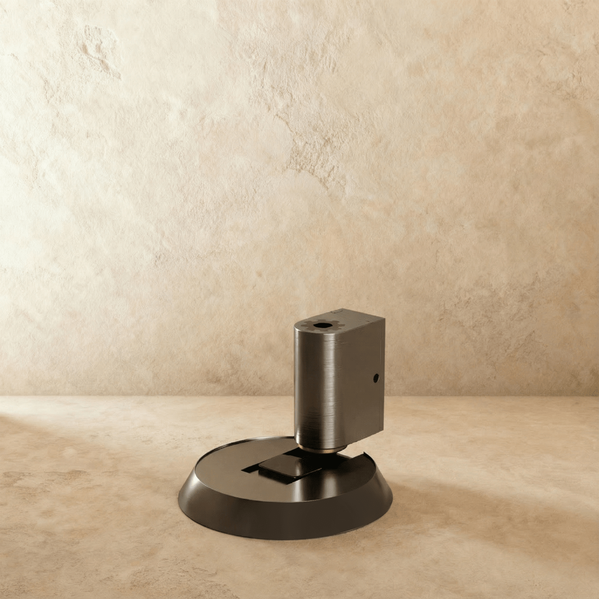 Magnetic Floor Door Holder, Modern Cylindrical Door Catch for Tile Wood & Concrete Floors, Hands Free Hold, 4 Finishes, 2.5in