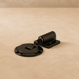 Foot Operated Floor Door Holder, Push to Lock Mechanical Door Stop, Heavy Duty Zinc Alloy, 3 Finishes, 2.4in