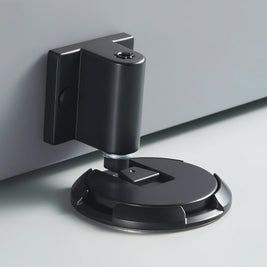 Foot Operated Floor Door Holder, Push to Lock Mechanical Door Stop, Heavy Duty Zinc Alloy, 3 Finishes, 2.4in