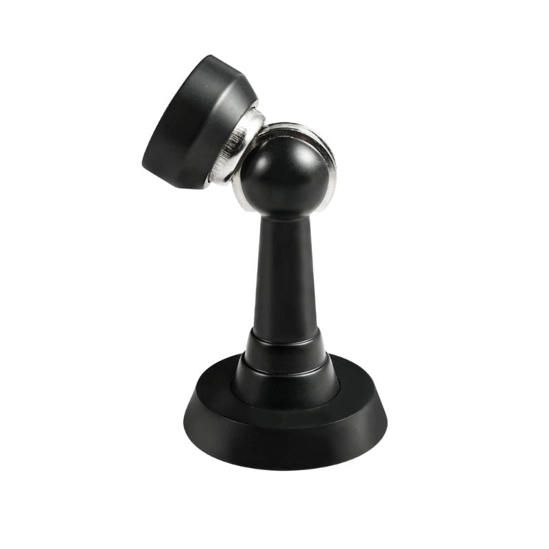 Spring Loaded Magnetic Door Catch, Soft Close Floor Mounted Door Holder, Sculpted Metal Alloy, 5 Finishes, 3.2in