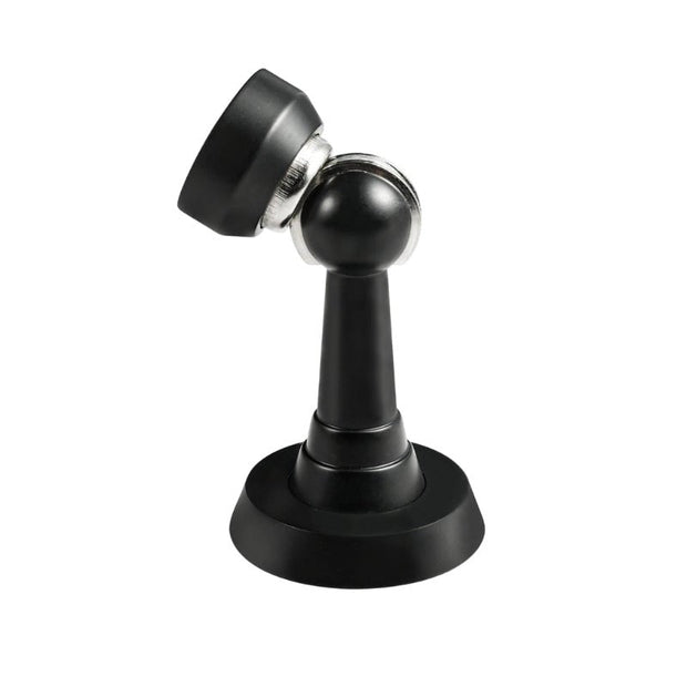 Spring Loaded Magnetic Door Catch, Soft Close Floor Mounted Door Holder, Sculpted Metal Alloy, 5 Finishes, 3.2in