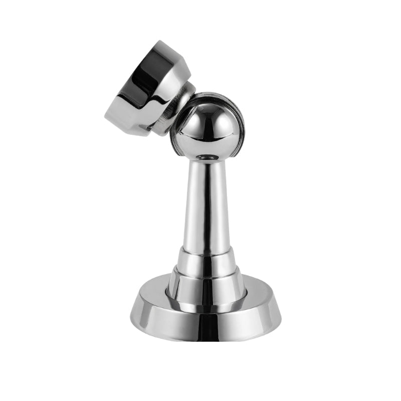 Spring Loaded Magnetic Door Catch, Soft Close Floor Mounted Door Holder, Sculpted Metal Alloy, 5 Finishes, 3.2in