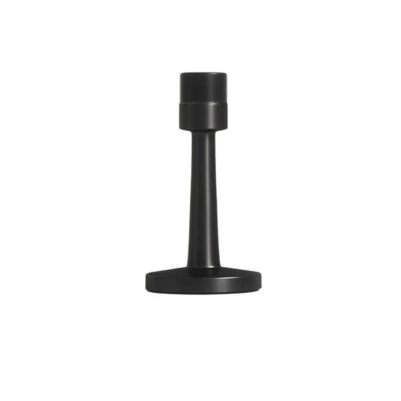 Wall Mounted Door Stop in Zinc Alloy, Minimalist Cylindrical Wall Protector for Home & Office, Extended Arm, 3 Finishes, 3.1in