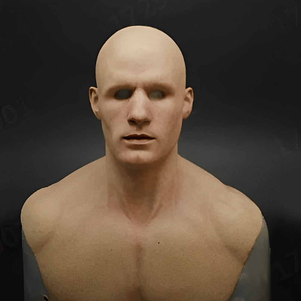 Realistic Latex Character Mask with Movable Mouth, Full Head Halloween & Cosplay Mask for Adults, Old Man, Witch & Santa, 23 Styles