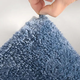 Plush Bath Rug with Carved Wave Texture, Soft Absorbent Bathroom & Shower Mat, Quick Dry Non Slip, 2 Colors, 2 Sizes