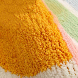 Sunset Gradient Bath Mat in Warm Color, Soft Absorbent Bathroom & Shower Mat, Non Slip, 2 Colors, 3 Sizes