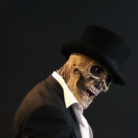 Latex Skeleton Bust Mask with Exposed Brain, Realistic Halloween Mask for Adults, Full Head & Chest Piece, Haunted House & Costume Party