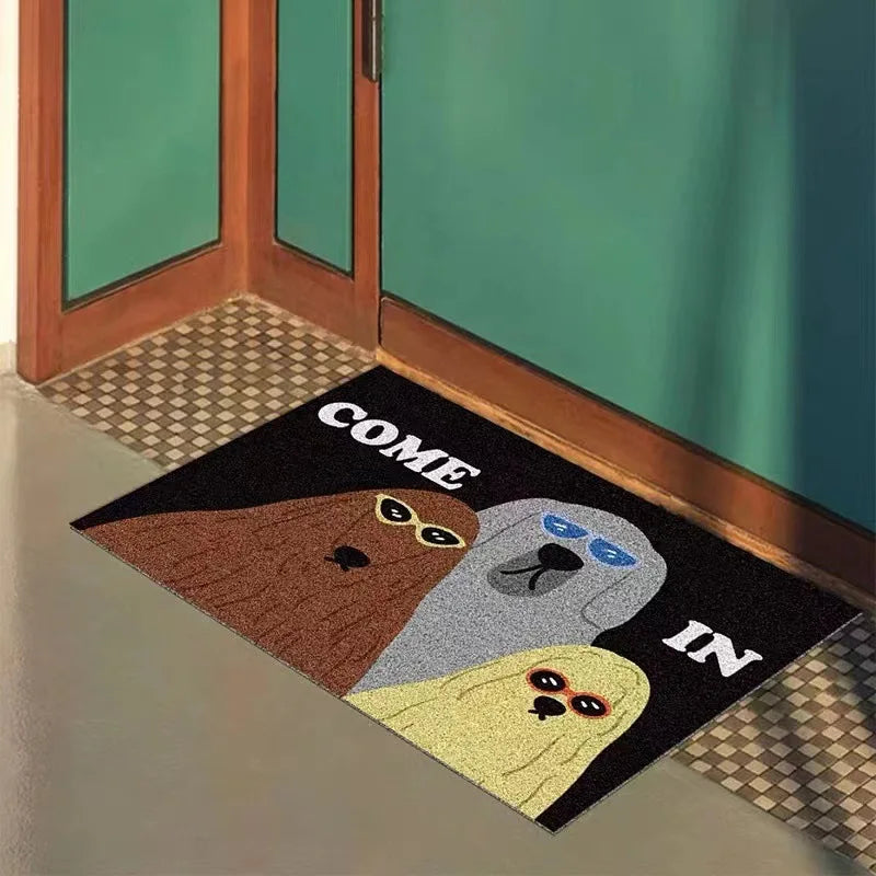 Cat & Dog Doormat in Anti Slip PVC, Trimmable Entryway, Porch & Hallway Mat, Easy Clean, 2 Designs, 3 Sizes