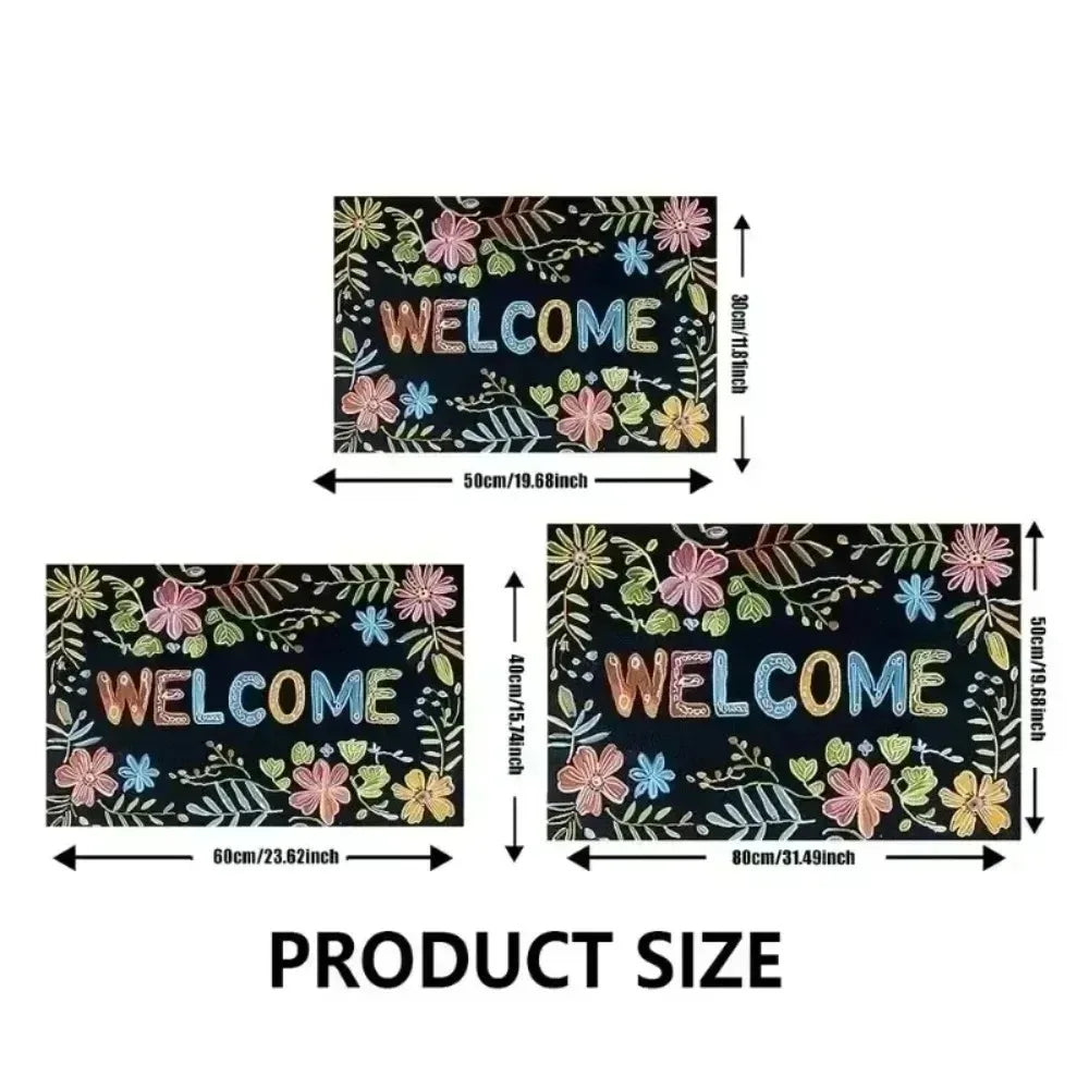 Diamond Pattern Bath Mat in Gradient Color, Modern Bathroom & Entryway Mat, Non Slip Soft, 4 Styles, 16x24in
