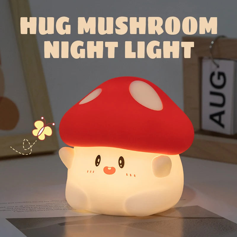 Halloween Night Light, Squishy Silicone Pumpkin, Ghost & Mushroom Lamp for Kids' Room & Nursery, USB-C Rechargeable, 3.3-5.1in